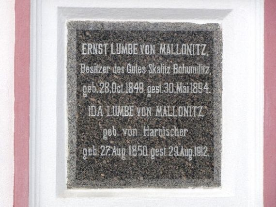 náhrobek rodiny Lumbe von Mallonitz
