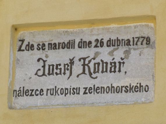 pamětní deska Josef Kovář