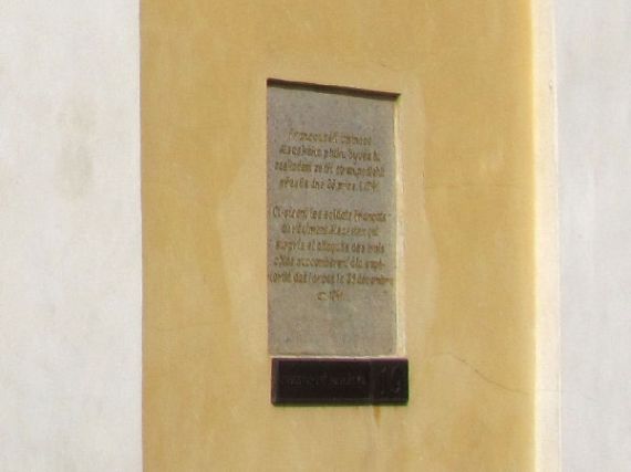 pamětní deska francouzským vojákům Písek