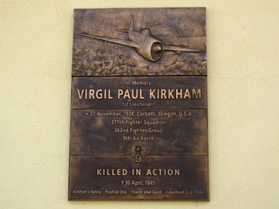pamětní deska Virgil Paul Kirkhama