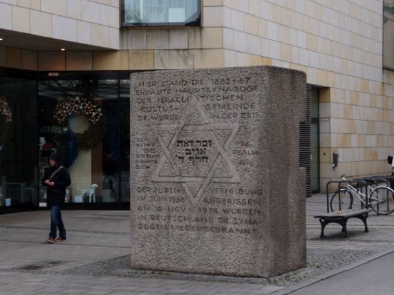 památník synagogy, Mnichov (D)