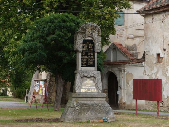 pomník padlých WWI, Chřešťovice