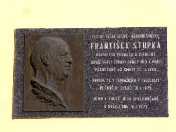 pamětní deska F. Stupka