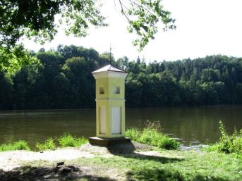 kaple sv. Anny, soutok Lužnice - Vltava