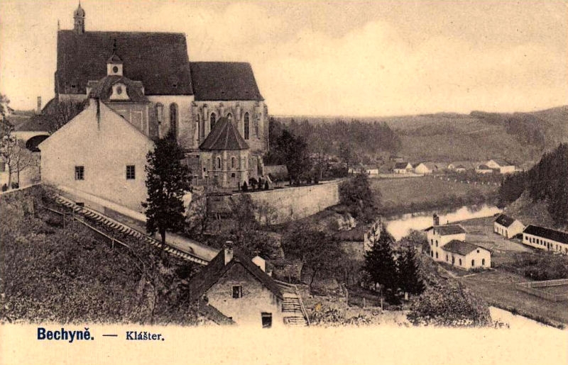 klášter Bechyně a kostel P. Marie (historické)