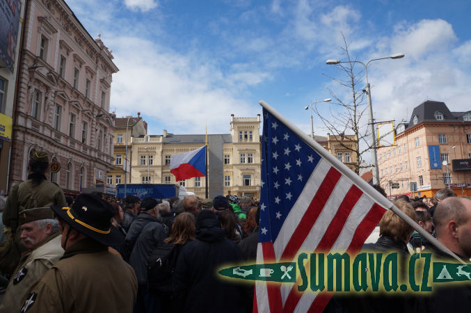 konvoj Dragoon Ride u památníku Díky, Ameriko!, Plzeň