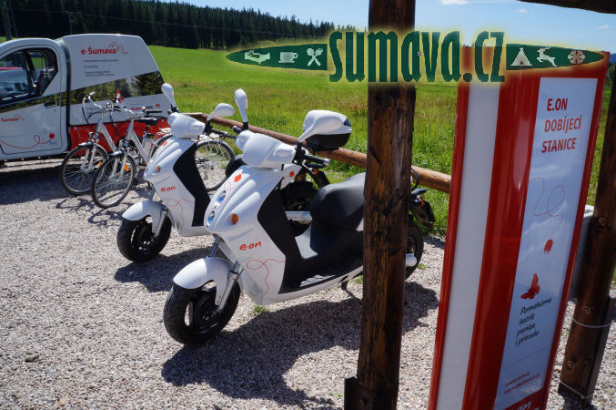 půjčovna e-kol, e-skůtrů, e-aut, e-Šumava.cz, Chata Rovina