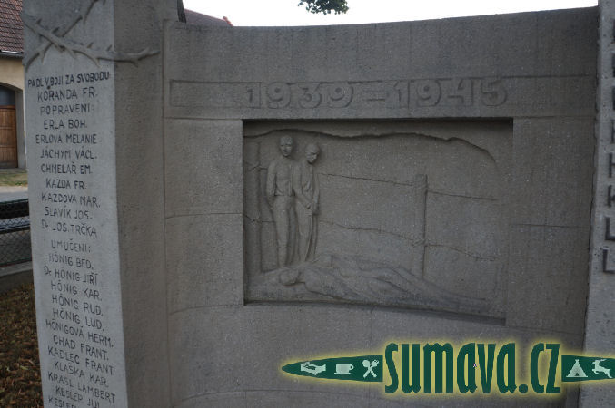 pomník padlých WWI i II, Kardašova Řečice