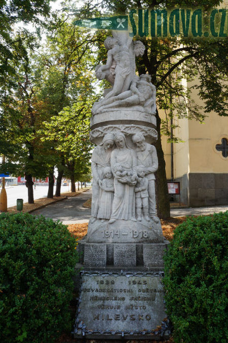 pomník padlých WWI i II, Milevsko