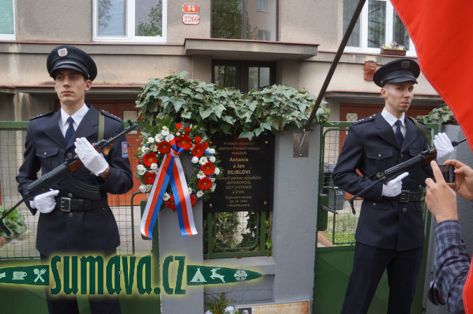 slavnostní odhalení pamětní desky Antonie a Jan Bejblovi, Plzeň