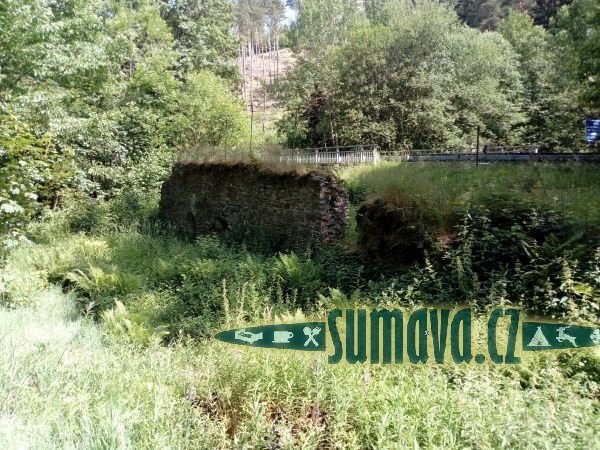zřícenina mlýna na stříbrnou rudu, Velhartice