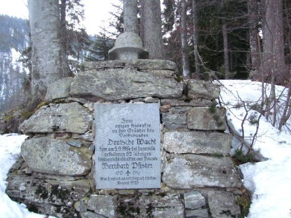 pomník padlých WWI, Velké Javorské jezero (D)