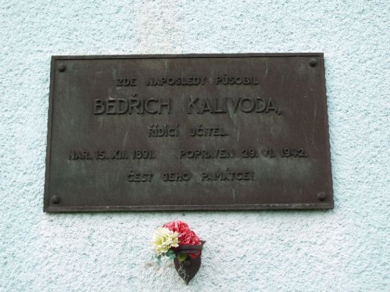 pamětní deska Bedřich Kalivoda