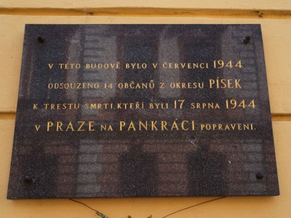 pomník padlých WWII, Písek