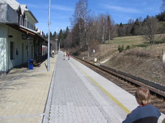 vlaková zastávka Železná Ruda město