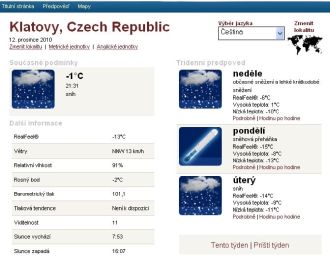 AccuWeather - Klatovy