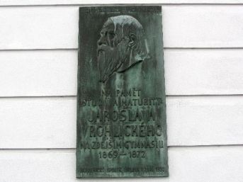 pamětní deska Jaroslav Vrchlický