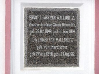 náhrobek rodiny Lumbe von Mallonitz