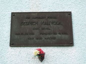 pamětní deska Bedřich Kalivoda