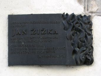 pamětní deska Jan Žižka, Písek