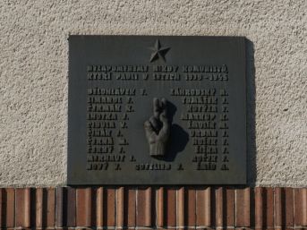 pomník padlých komunistů WWII, Rokycany