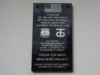 pamětní deska osvobození Čachrov
