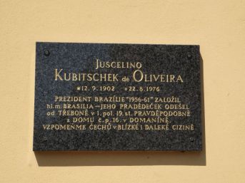pamětní deska Juscelino Kubitschek de Oliveira