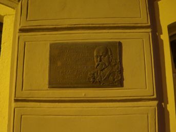 pamětní deska T.G.Masaryk, Strakonice