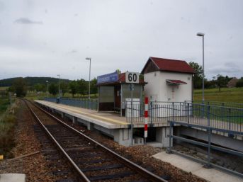 vlaková zastávka Strunkovice na Volyňkou obec