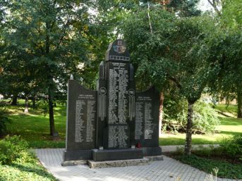 pomník padlých WWI i II, Vodňany