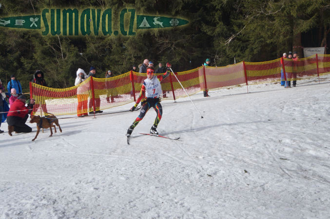 Belvederský sprint, 1. skijöringový závod na Železnorudsku