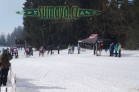 Belvederský sprint, 1. skijöringový závod na Železnorudsku