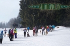Belvederský sprint, 1. skijöringový závod na Železnorudsku