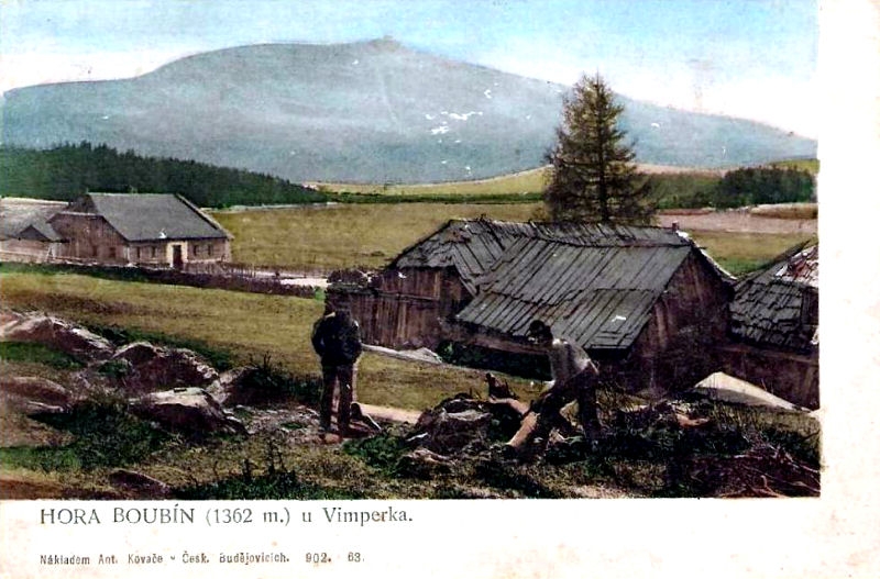 Boubín 1362 m n. m. (historické)