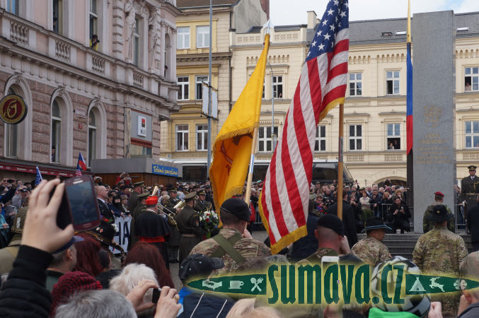 konvoj Dragoon Ride u památníku Díky, Ameriko!, Plzeň