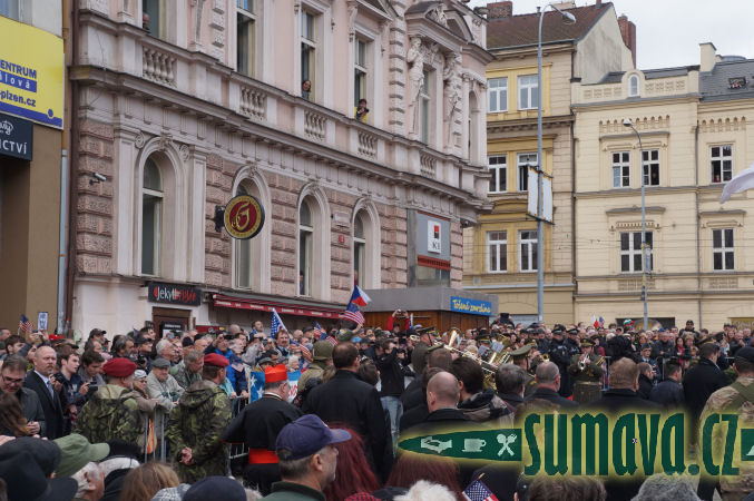 konvoj Dragoon Ride u památníku Díky, Ameriko!, Plzeň