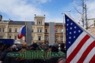 konvoj Dragoon Ride u památníku Díky, Ameriko!, Plzeň