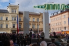 konvoj Dragoon Ride u památníku Díky, Ameriko!, Plzeň