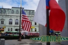 konvoj Dragoon Ride u památníku Díky, Ameriko!, Plzeň