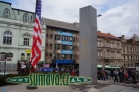 konvoj Dragoon Ride u památníku Díky, Ameriko!, Plzeň