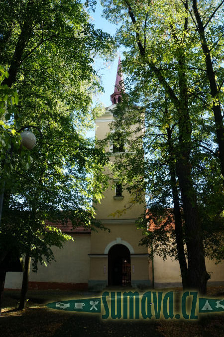 kostel sv. Ducha, loretánská kaple, poutní areál, Římov