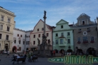 morový sloup s kašnou, Český Krumlov