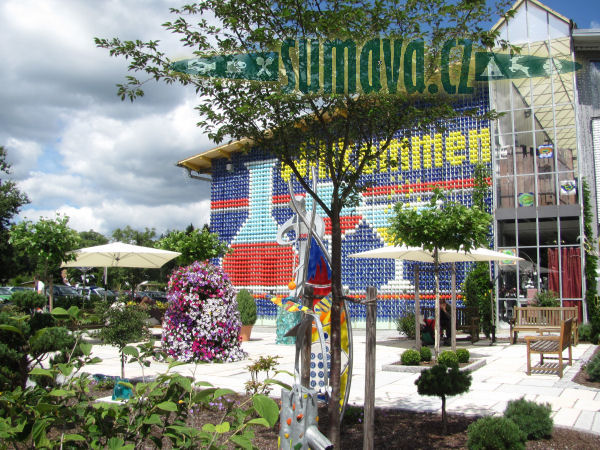 park, biergarten, galerie Joska, Bodenmais (D)