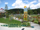 park, biergarten, galerie Joska, Bodenmais (D)