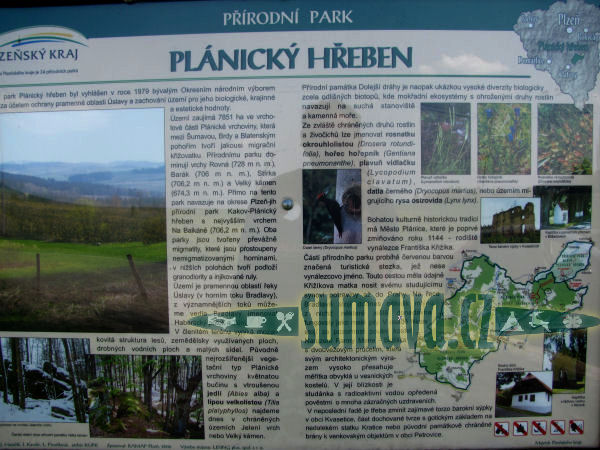 přírodní park Plánický hřeben