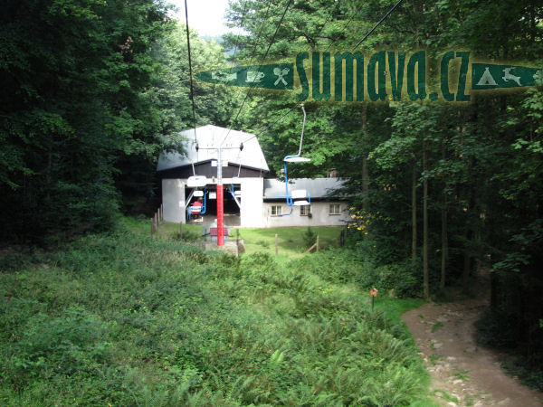 sedačková lanovka Kleť