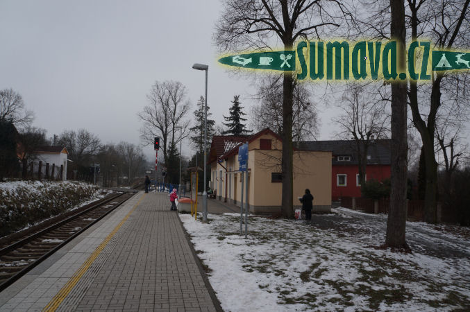 vlaková zastávka Domažlice město