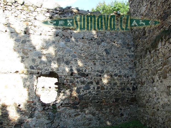 zřícenina hradu Helfenburk u Bavorova